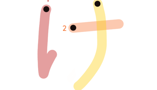ひらがな素材『け』